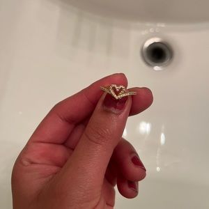 Sparkling Heart Pandora Ring